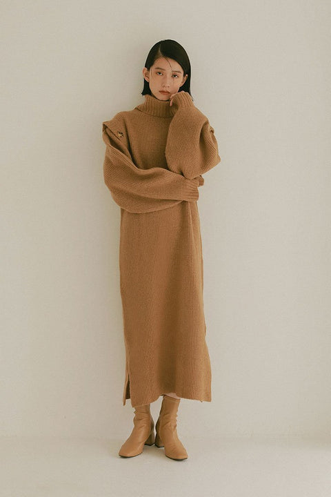 Recycle wool 2wayニットドレス - LES TROIS GRACES